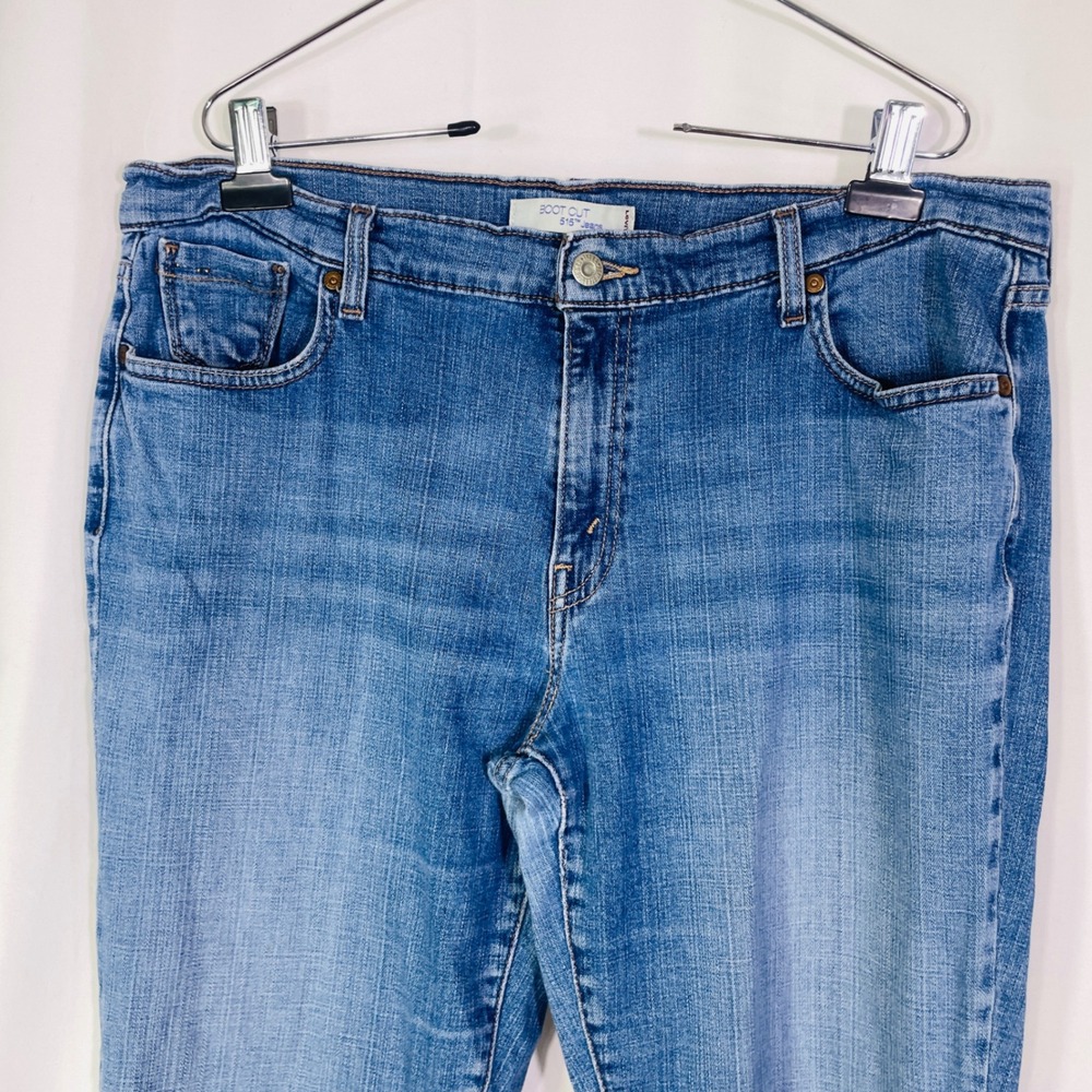 Levis‎ 515 Bootcut Jeans Women's 16 Blue Medium Wash Mid Rise Denim Pants